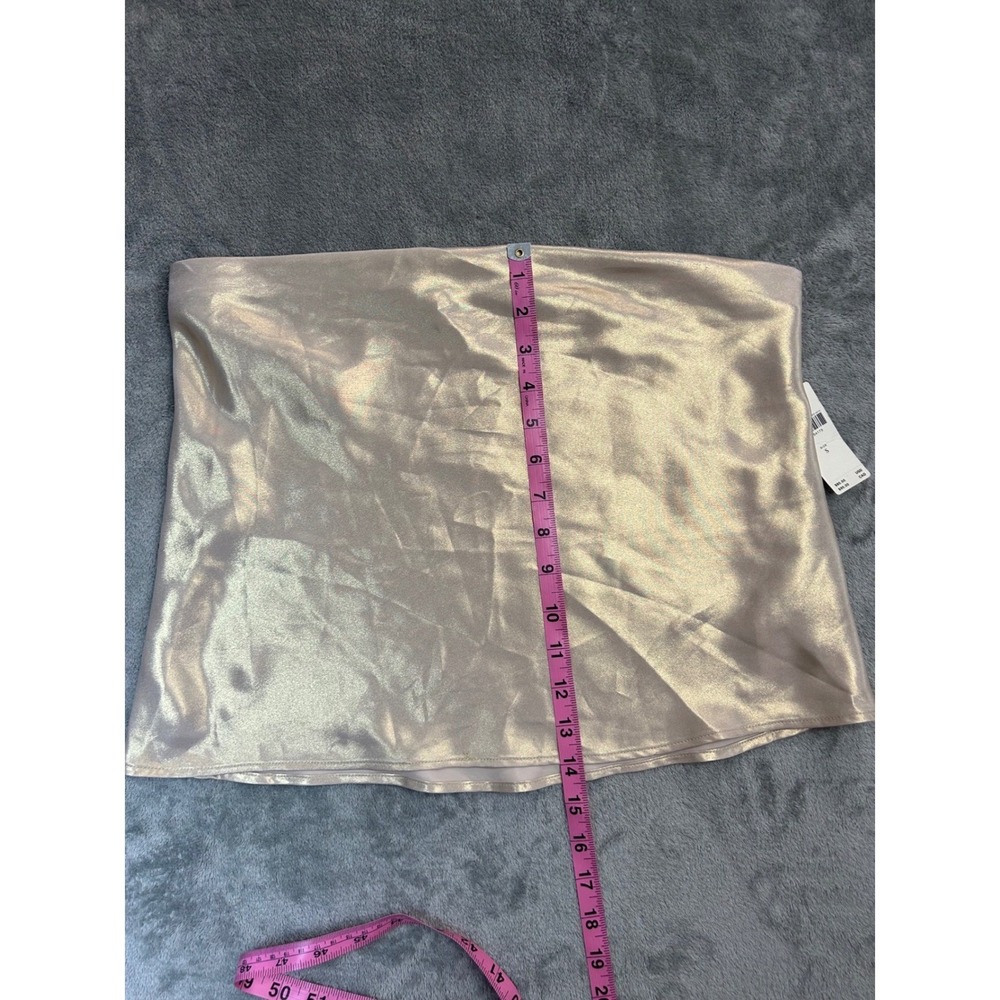 Anthropologie satin top champagne silk minimalist chic NWT - Picture 7 of 7
